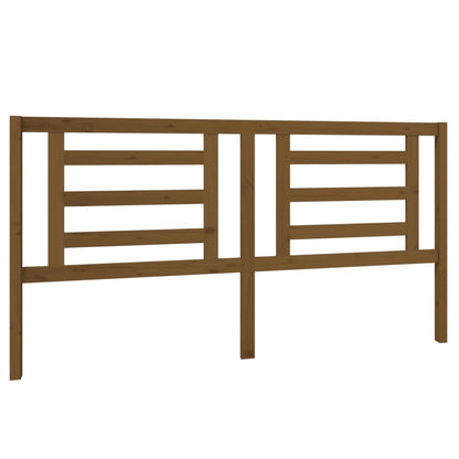 Testiera per Letto ambra 186x4x100 cm in Legno Massello di Pino
