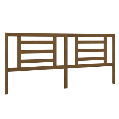 Testiera per Letto ambra 206x4x100 cm in Legno Massello di Pino