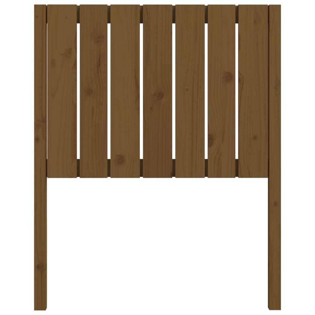 Testiera per Letto ambra 80,5x4x100cm in Legno Massello di Pino