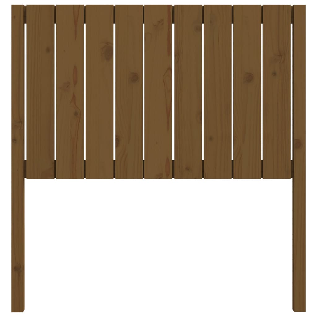 Testiera per Letto ambra 95,5x4x100cm in Legno Massello di Pino