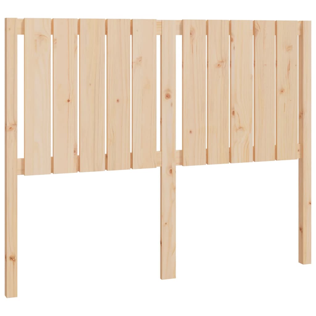 Testiera per Letto 125,5x4x100 cm in Legno Massello di Pino