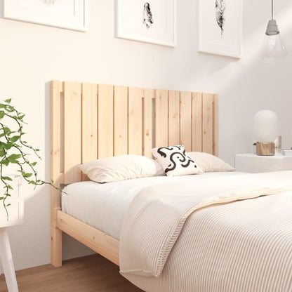 Testiera per Letto 125,5x4x100 cm in Legno Massello di Pino