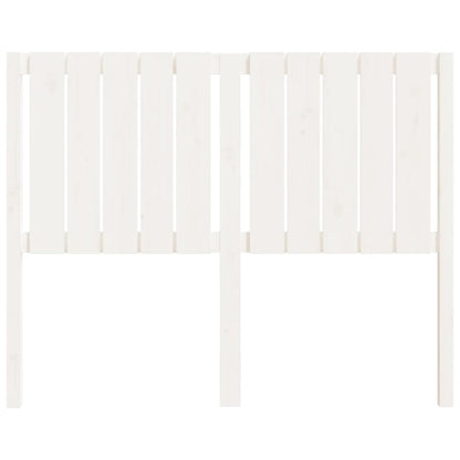 Testiera per Letto Bianca 125,5x4x100 cm Legno Massello di Pino