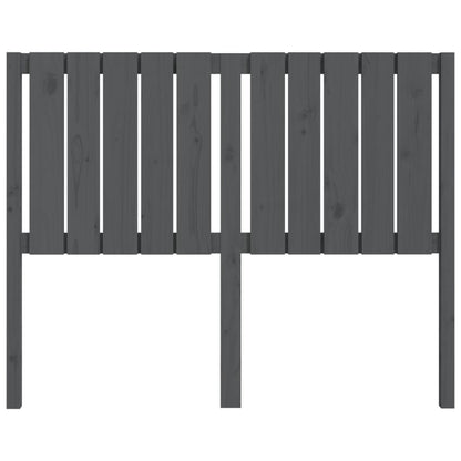 Testiera per Letto Grigia 125,5x4x100 cm Legno Massello di Pino