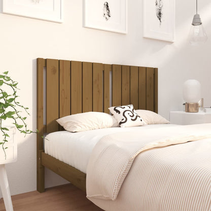 Testiera per Letto ambra 125,5x4x100 cm Legno Massello di Pino