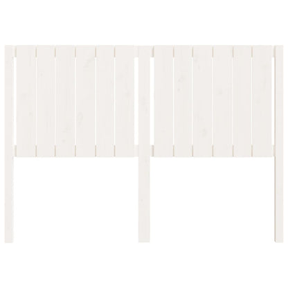 Testiera per Letto Bianca 145,5x4x100 cm Legno Massello di Pino