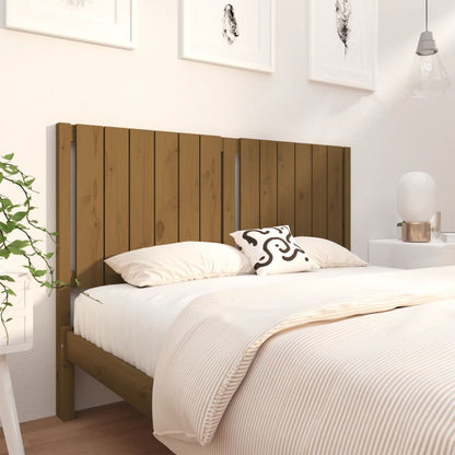 Testiera per Letto ambra 145,5x4x100 cm Legno Massello di Pino