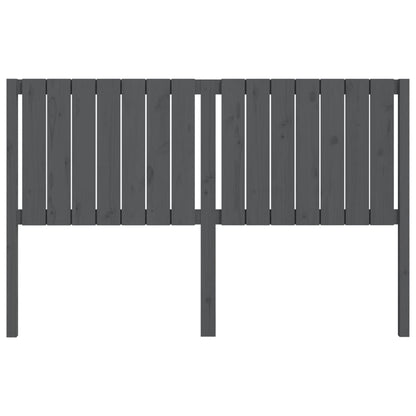 Testiera per Letto Grigia 155,5x4x100 cm Legno Massello di Pino