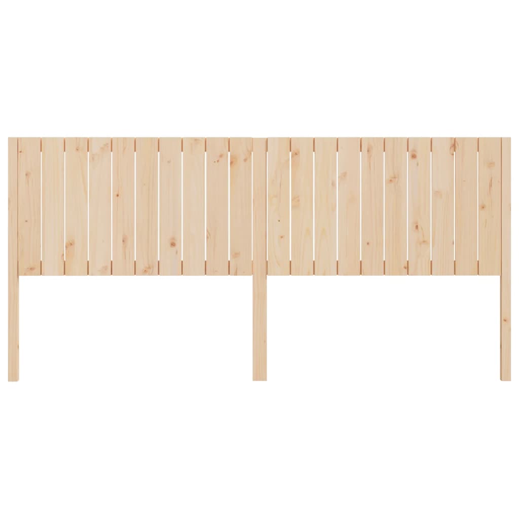 Testiera per Letto 205,5x4x100 cm in Legno Massello di Pino