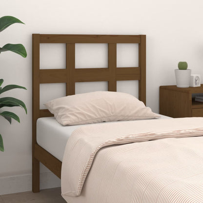 Testiera per Letto ambra 95,5x4x100cm in Legno Massello di Pino