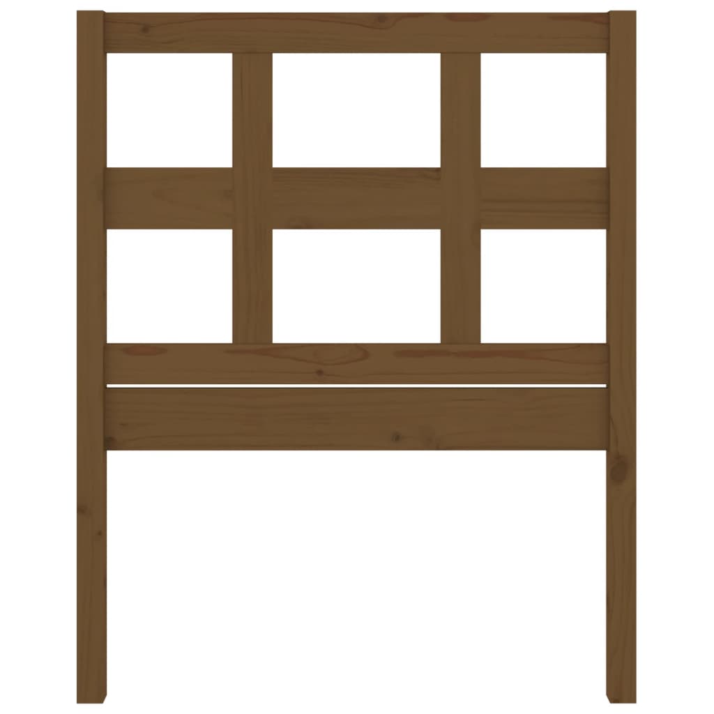 Testiera per Letto ambra 95,5x4x100cm in Legno Massello di Pino
