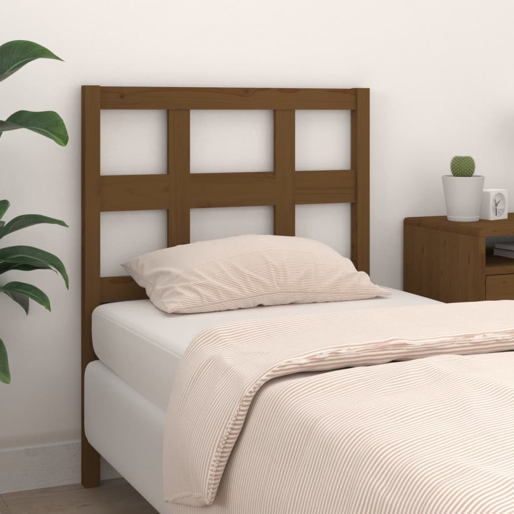 Testiera per Letto ambra 105,5x4x100 cm Legno Massello di Pino