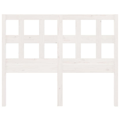 Testiera per Letto Bianca 145,5x4x100 cm Legno Massello di Pino