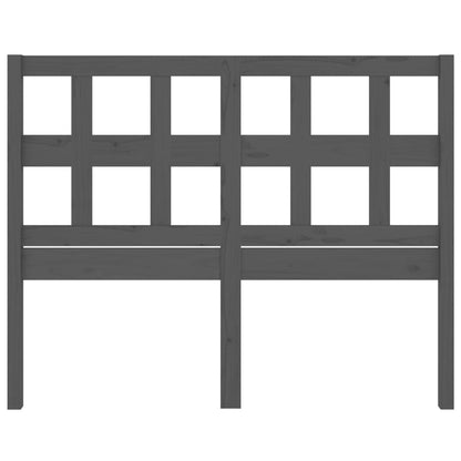 Testiera per Letto Grigia 145,5x4x100 cm Legno Massello di Pino