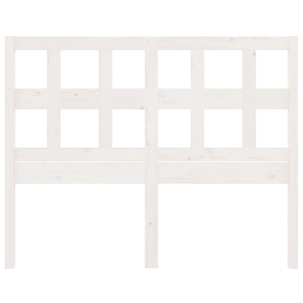 Testiera per Letto Bianca 165,5x4x100 cm Legno Massello di Pino