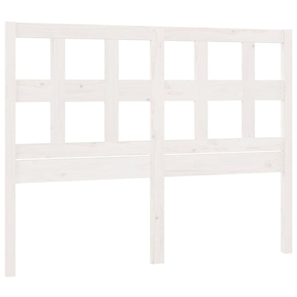 Testiera per Letto Bianca 205,5x4x100 cm Legno Massello di Pino