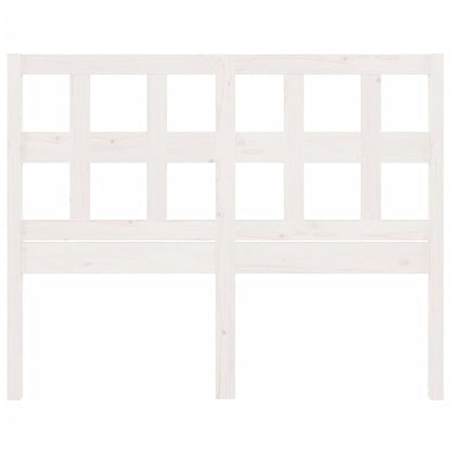 Testiera per Letto Bianca 205,5x4x100 cm Legno Massello di Pino