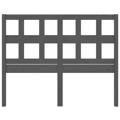 Testiera per Letto Grigia 205,5x4x100 cm Legno Massello di Pino
