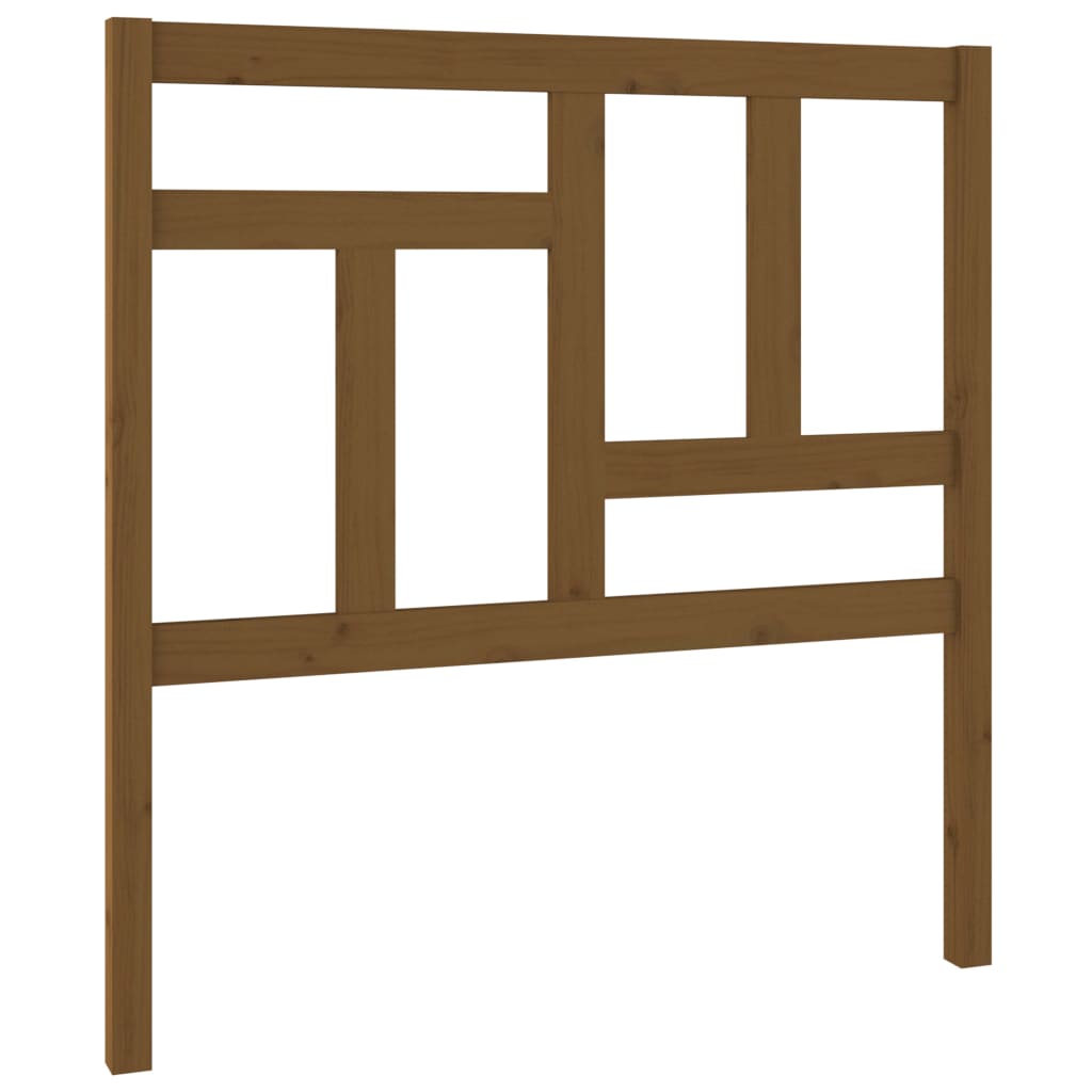 Testiera per Letto ambra 80,5x4x100cm in Legno Massello di Pino