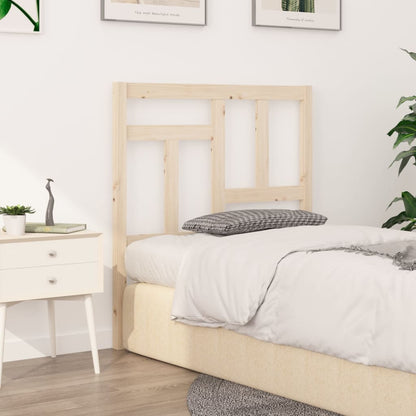 Testiera per Letto 95,5x4x100 cm Legno Massello di Pino