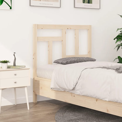 Testiera per Letto 95,5x4x100 cm Legno Massello di Pino