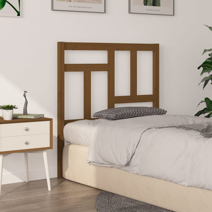 Testiera per Letto ambra 95,5x4x100cm in Legno Massello di Pino