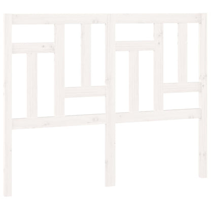 Testiera per Letto Bianca 155,5x4x100 cm Legno Massello di Pino