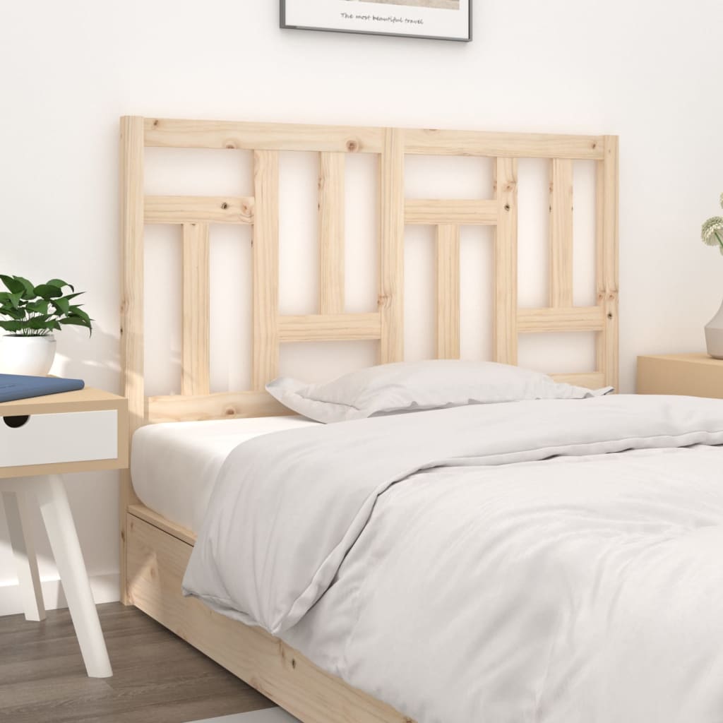 Testiera per Letto 205,5x4x100 cm Legno Massello di Pino
