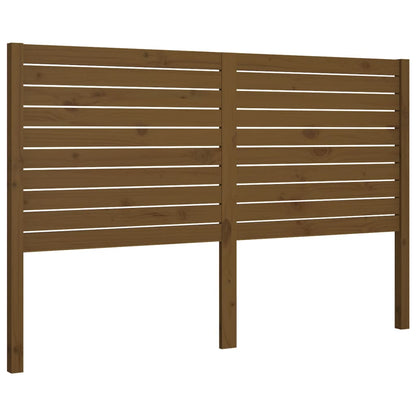 Testiera per Letto ambra 126x4x100 cm in Legno Massello di Pino