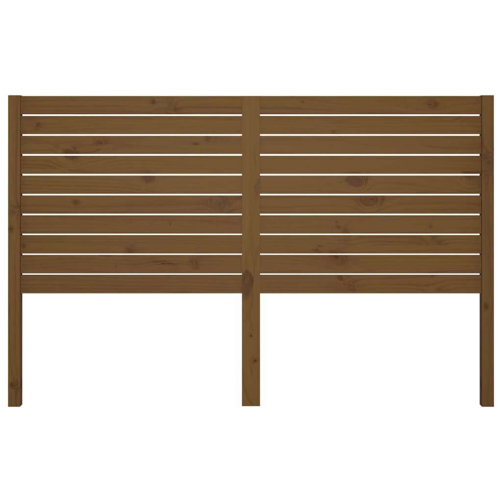 Testiera per Letto ambra 126x4x100 cm in Legno Massello di Pino