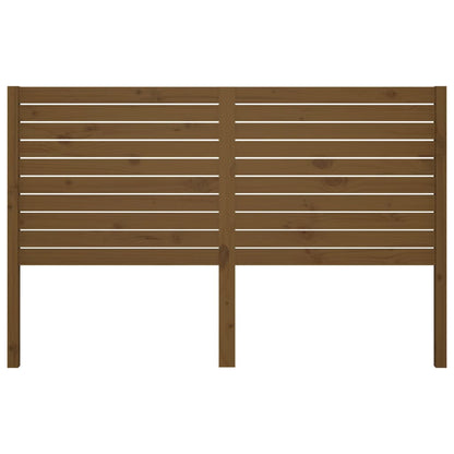 Testiera per Letto ambra 126x4x100 cm in Legno Massello di Pino
