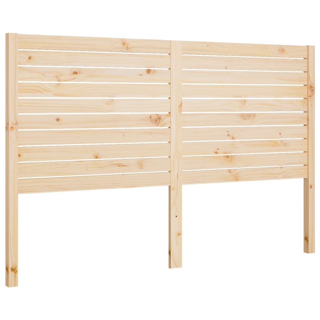 Testiera per Letto 166x4x100 cm in Legno Massello di Pino