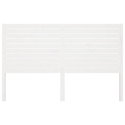 Testiera per Letto Bianca 166x4x100cm in Legno Massello di Pino