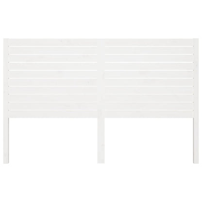 Testiera per Letto Bianca 206x4x100 cm Legno Massello di Pino