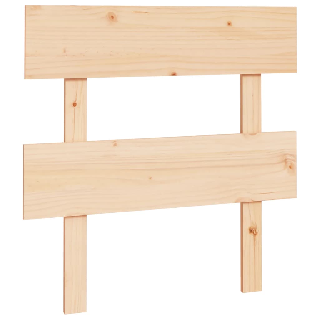 Testiera per Letto 78,5x3x81 cm Legno Massello di Pino
