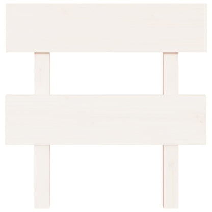Testiera per Letto Bianca 103,5x3x81 cm Legno Massello di Pino