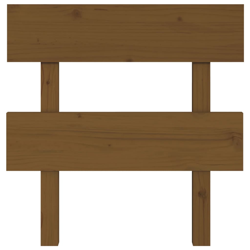 Testiera per Letto ambra 103,5x3x81cm in Legno Massello di Pino
