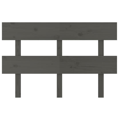Testiera per Letto Grigia 138x3x81 cm in Legno Massello di Pino