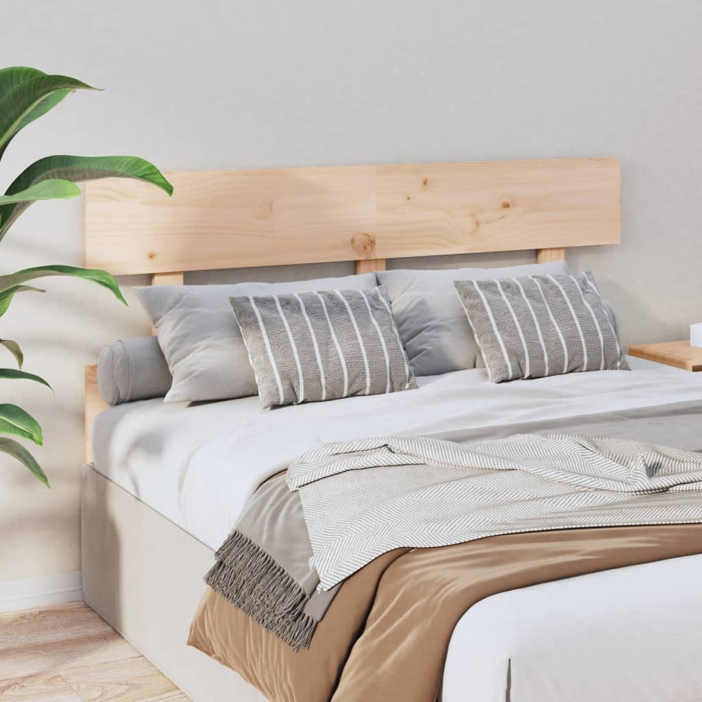 Testiera per Letto 144x3x81 cm in Legno Massello di Pino