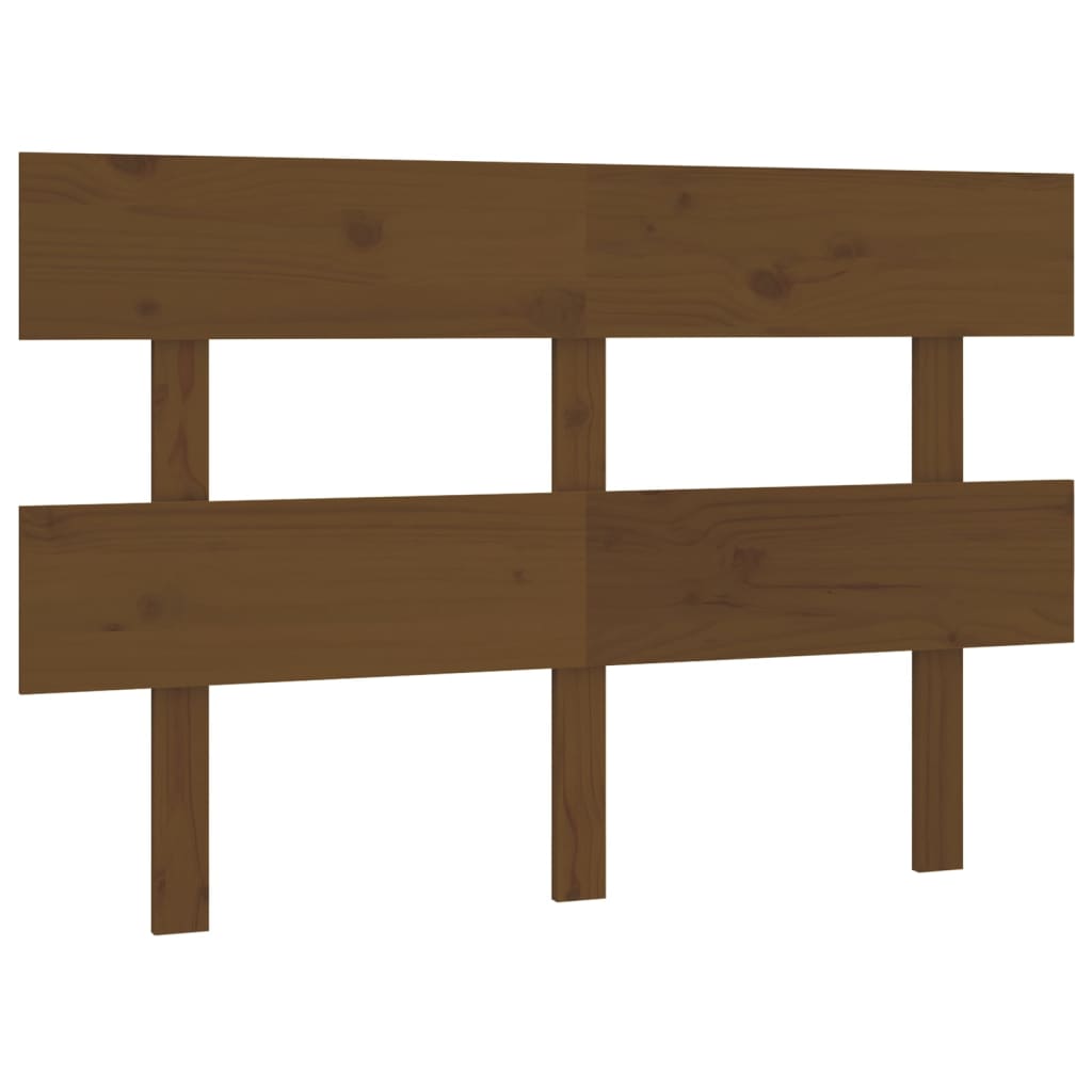 Testiera per Letto ambra 144x3x81 cm in Legno Massello di Pino