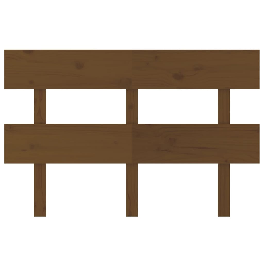 Testiera per Letto ambra 144x3x81 cm in Legno Massello di Pino