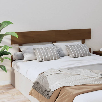 Testiera per Letto ambra 164x3x81 cm in Legno Massello di Pino