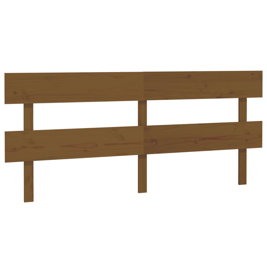 Testiera per Letto ambra 184x3x81 cm in Legno Massello di Pino