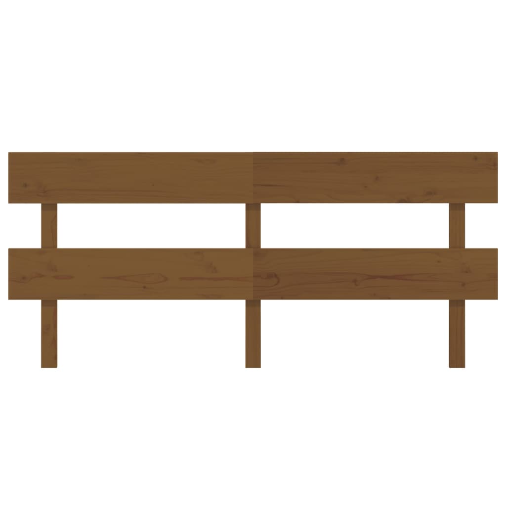 Testiera per Letto ambra 184x3x81 cm in Legno Massello di Pino