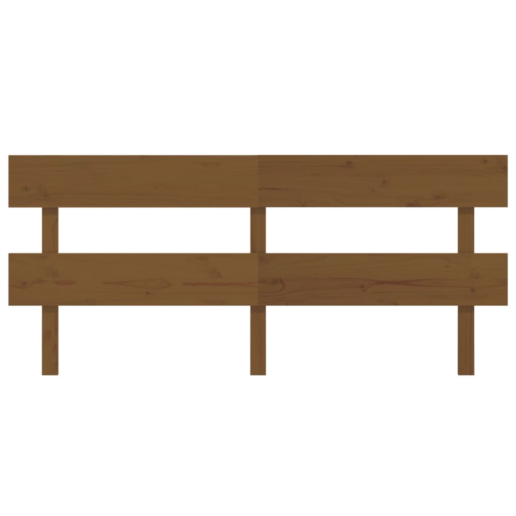 Testiera per Letto ambra 204x3x81 cm in Legno Massello di Pino