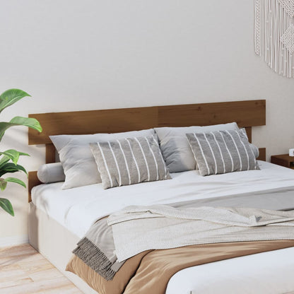 Testiera per Letto ambra 204x3x81 cm in Legno Massello di Pino