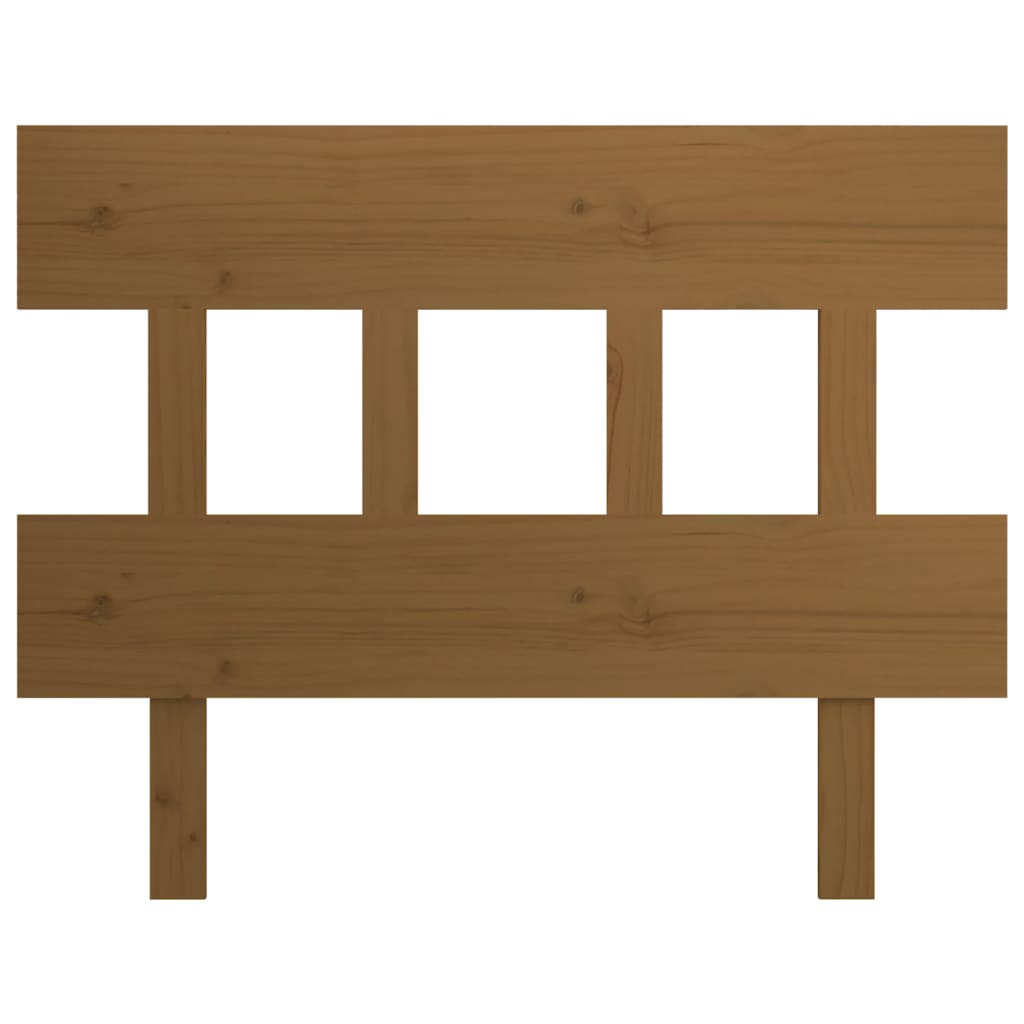 Testiera per Letto ambra 78,5x3x81 cm in Legno Massello di Pino