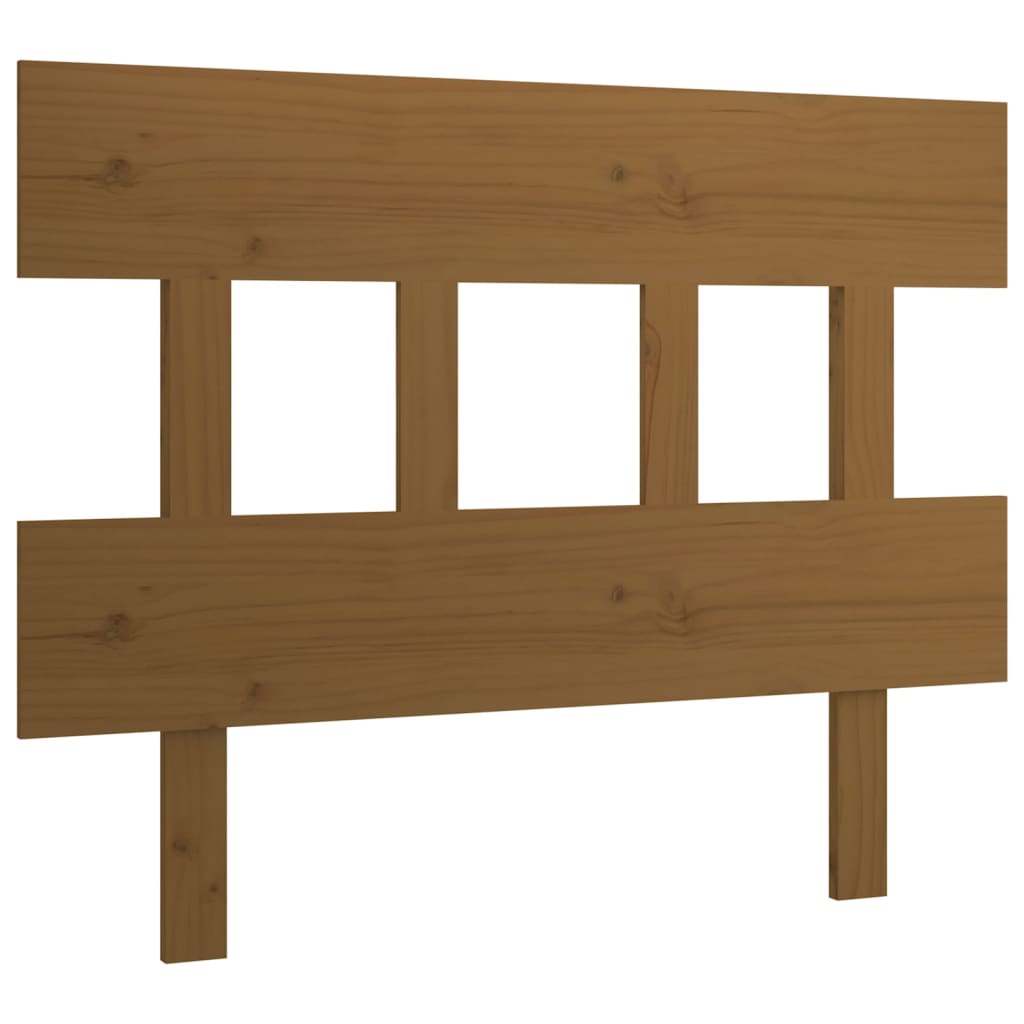 Testiera per Letto ambra 103,5x3x81cm in Legno Massello di Pino