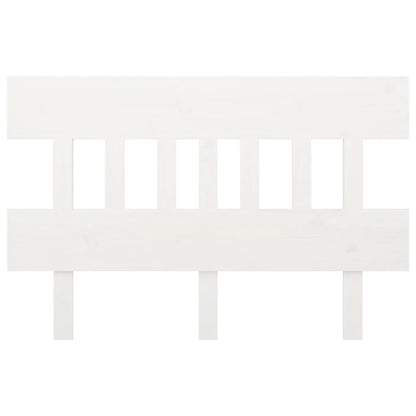 Testiera per Letto Bianca 143,5x3x81 cm Legno Massello di Pino