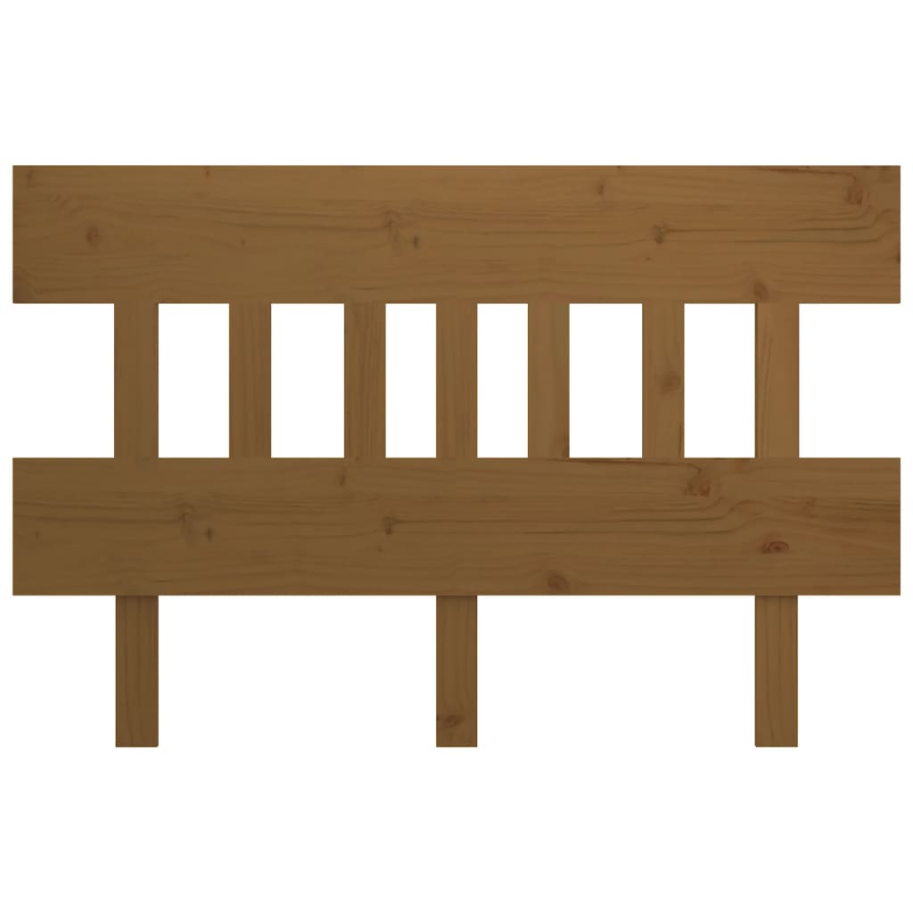 Testiera per Letto ambra 143,5x3x81cm in Legno Massello di Pino